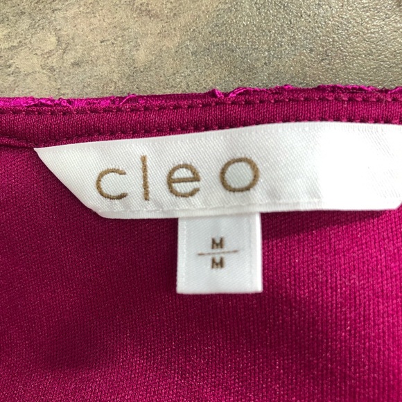 Cleo fuchsia pink lace top - Picture 3 of 3